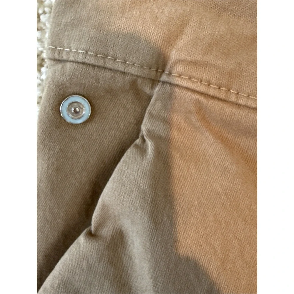 Men's Jimmy Taverniti Flat Front Chino Pants - Cotton Blend Lt Brown‎ Size 40x30